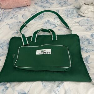 Lacoste Dark Green Travel Bag